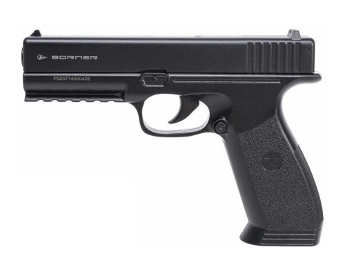 Пневматический пистолет Borner 17 (Glock 17) кал. 4,5 мм, пластик