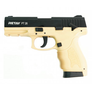 СХП Охолощенный пистолет Retay PT26 Full-auto Taurus, кал. 9 мм, желтый