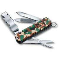 Нож-брелок Victorinox NailClip 580, 65 мм, 8 функций, рукоять пластик, камуфляж